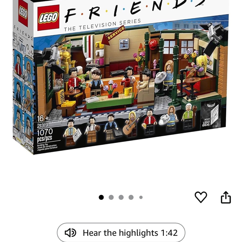 LEGO Friends Central Perk Set with Multicolor Pieces